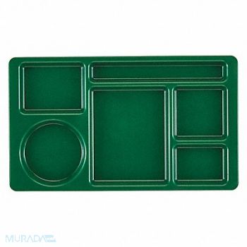 CAMBRO Tray w/ Compartments 8-3/4x15 Green, 11N701