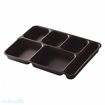 CAMBRO Tray w/ Compartments 9-7/8x14 Brown, 11N704