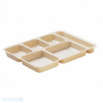 CAMBRO Tray w/ Compartments 10x14-3/16 Beige, 11N705