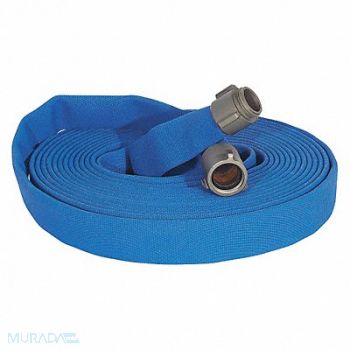JAFLINE Fire Hose 50 ft Blue Polyester, 404P18