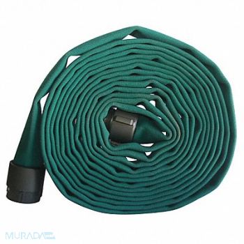 JAFLINE G8763 Fire Hose 50 ft Green Polyester, 11N818