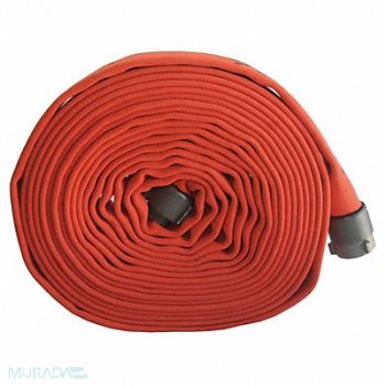JAFLINE Fire Hose 50 ft Orange Polyester, 53KA89
