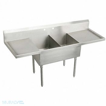 Elkay Scullery Sink Rect 15inx24inx14in, 11U289