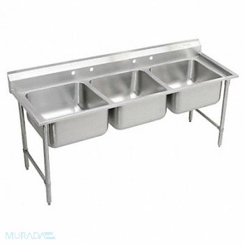 Elkay Scull Sink Rect 18inx24inx12-3/4in, 11U305