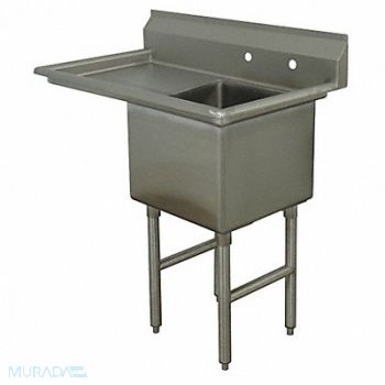 ADVANCE TABCO Scullery Sink Square 18inx18inx14in, 11U360