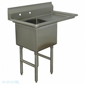 ADVANCE TABCO Scullery Sink Square 24inx24inx14in, 11U365