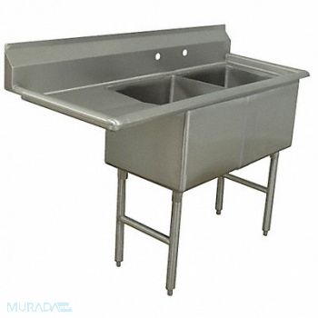 ADVANCE TABCO Scullery Sink Square 18inx18inx14in, 11U368