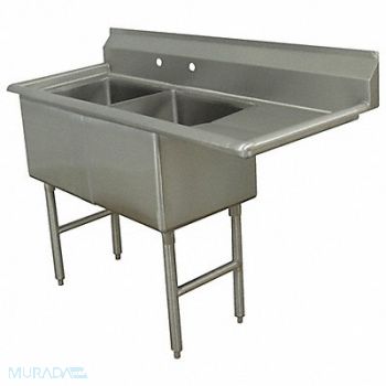 ADVANCE TABCO Scullery Sink Square 24 x24 x14, 11U373