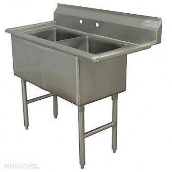 ADVANCE TABCO Scullery Sink Square 24inx24inx14in, 11U371