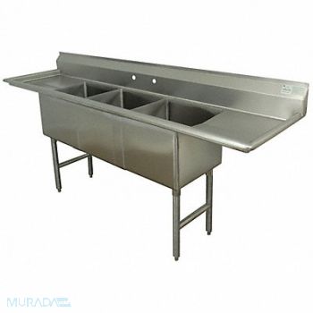 ADVANCE TABCO Scullery Sink Rect 16inx20inx14in, 11U375