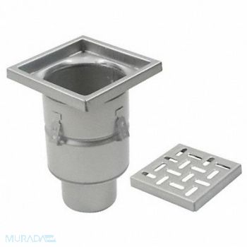 BLUCHER Floor Drain With 8 In Square Top 4 In, 11X360