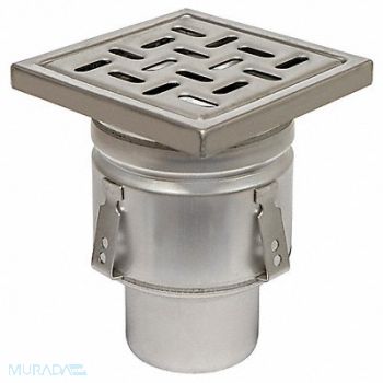 BLUCHER Floor Drain With 8 In Square Top 3 In, 11X361