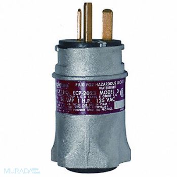 APPLETON ELECTRIC Plug 20A 3P 2W 250VAC NEMA 3 3R 7BCD 9FG, 11Y364