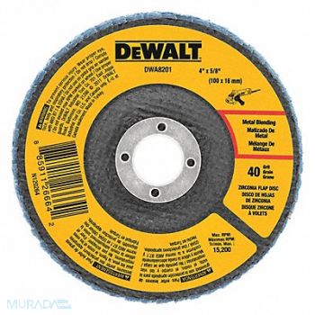 DEWALT Zirconia Flap Disc T29 40Grit 4 x5/8, 120W34
