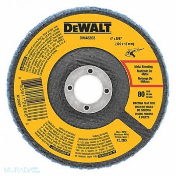 DEWALT Zirconia Flap Disc T29 80Grit 4 x5/8, 120W36