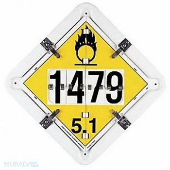 LABELMASTER Full Frame Flip Placard Holder 13-1/2 H, 35ZG79