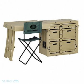 PELICAN Field Desk Sgl 30.7Lx21Wx28.5D OD Green, 12A007