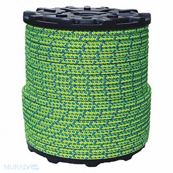 ALL GEAR Climbing Rope PES 1/2 in Dia 600 ft L, 12A616