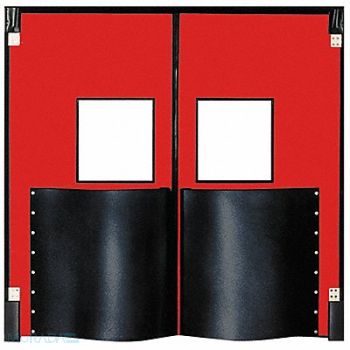 CHASE G4690 Swinging Dr 8x6 ft Red Polyethylene PR, 12A688