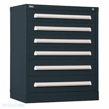 VIDMAR Mod Drawer Cab 37 H 6 Drawer Black, 12C806