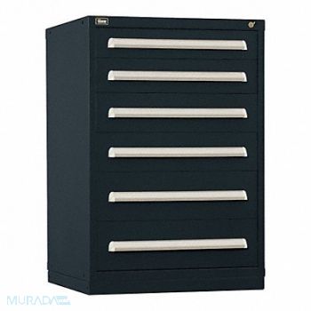 VIDMAR ModDrwrCab 44 x30 x28 Black 6Drwr, 12C807