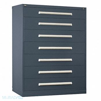 VIDMAR Mod Drawer Cab 59 H 7 Drawer Light Gray, 12C818