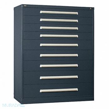 VIDMAR ModDrwrCab 59 x45 x28 Light Gray 9Drwr, 12C819