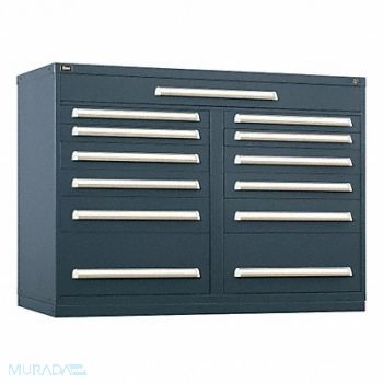 VIDMAR Mod Drawer Cab 44 H 13 Drawer Light Gray, 12C822