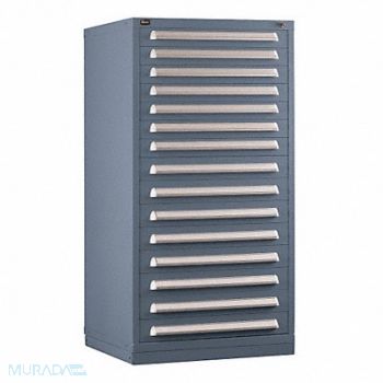 VIDMAR ModDrwrCab 59 x30 x28 LtGry 15Drwr, 12C824