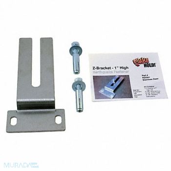 QUAKEHOLD! High Z-Bracket 1 In Stainless Steel, 12C848