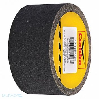 CONDOR AntiSlip Tape 60 ftLx3 inW BLK 80 Grit, 12E782