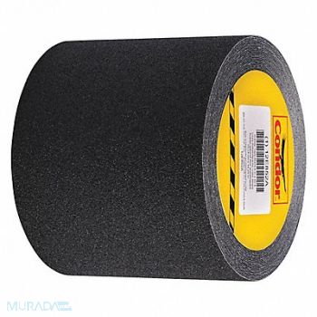 CONDOR AntiSlip Tape 30 ftLx6 inW BLK 46 Grit, 12E855