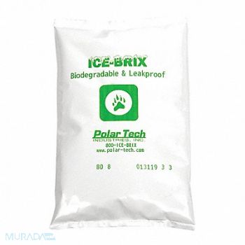 POLAR TECH Cold Pack 9 lb 6 L 4 W PK18, 12F375