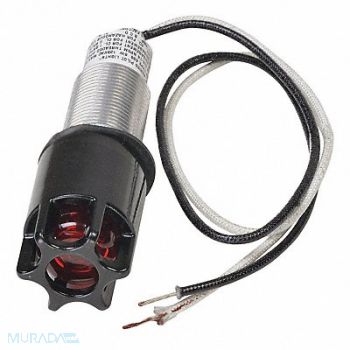 APPLETON ELECTRIC Pilot Light 120VAC Red Jewel, 12F598