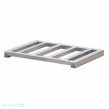 GRAINGER APPROVED Pallet 2Way 750lb 15-1/2 Lx21 W Aluminum, 12G966