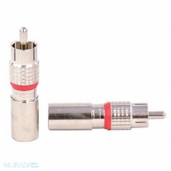 DOLPHIN COMPONENTS CORP Cable Coupler RCA/Male RG6 Coax PK10, 12H923