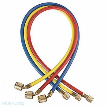 YELLOW JACKET Manifold Hose Set Low Loss 60 In, 12H942