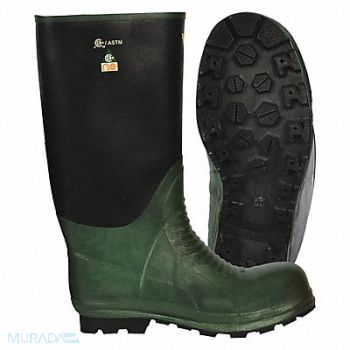 VIKING G3077 Rubber Boot Unisex 8 Knee Black PR, 12J206