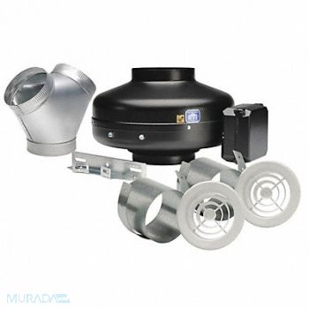 SOLER PALAU Steel 9 D 8.5 H 13.1 W Inline Duct Fan, 12K687