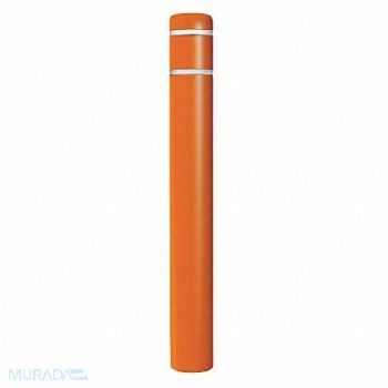 POST GUARD Bollard Cover 7 In Dia 60 In H Orange, 12L086