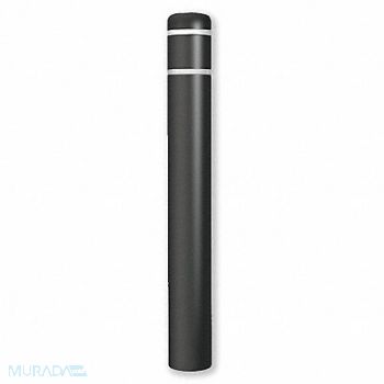 POST GUARD Bollard Cover 7 In Dia 60 In H Black, 12L088
