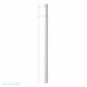 POST GUARD Bollard Cover 7 In Dia 60 In H White, 12L099