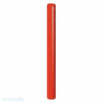GRAINGER APPROVED Bollard Cover 4-1/2 In Dia 52 In H Red, 12L112
