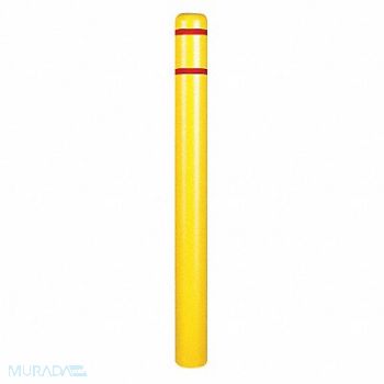 GRAINGER APPROVED Post Sleeve 4-1/2 In Dia 64 In H Yellow, 12L117