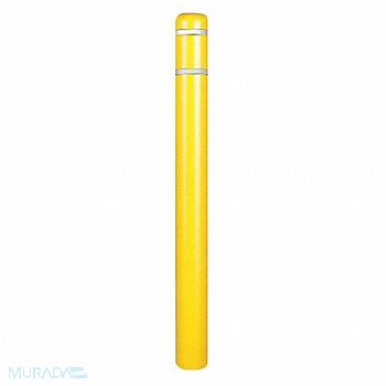 GRAINGER APPROVED Post Sleeve 4-1/2 In Dia 64 In H Yellow, 12L118