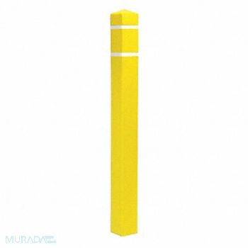 GRAINGER APPROVED Post Sleeve 4-1/2x4-1/2 In 55In H Yellow, 12L127