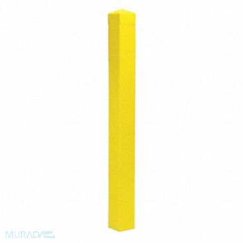 POST GUARD Post Sleeve 4-1/2x4-1/2 In 55In H Yellow, 12L128