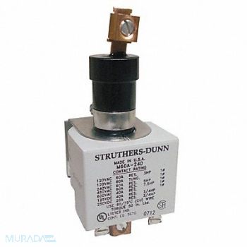 STRUTHERS-DUNN Mercury Contactor SPST 60A 240VAC, 12N673