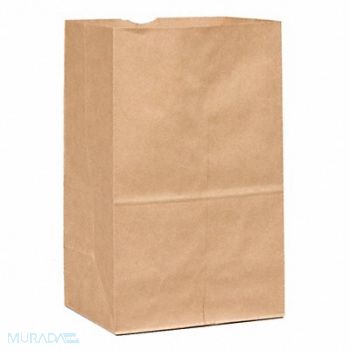GRAINGER APPROVED Grocery Bag Brown PK500, 12R036