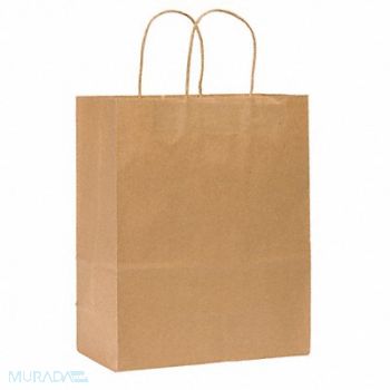 GRAINGER APPROVED Shopping Bag Merchandise Brown PK250, 12R074